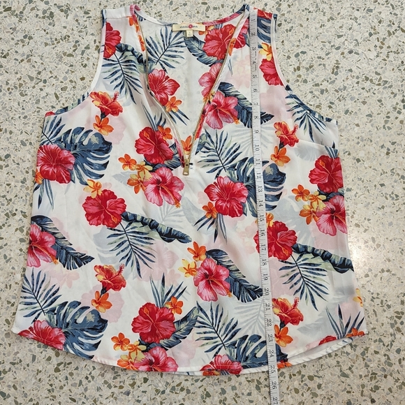 Wishful Park lightweight tropical floral tank - Picture 7 of 8